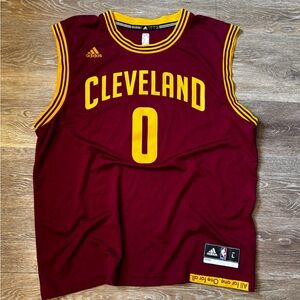 Adidas Cleveland Basketball Jersey - Burgundy and Gold